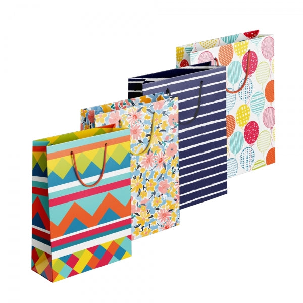 Colourful Patterned Large Gift Bag