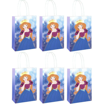 6 Ice Princess Paper Bags