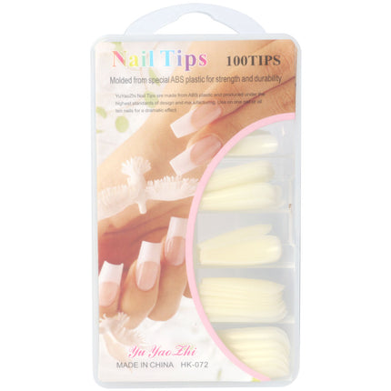 100 Natural False Nail Tips