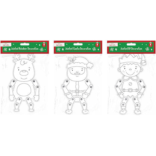 Christmas Jointed Card Decorations