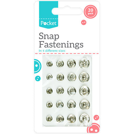 20 Assorted Snap Fastenings