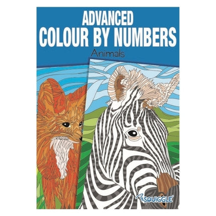 A4 Animals/Nature Advanced Colour by Numbers Book