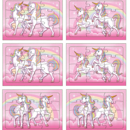 6 Unicorn Jigsaw Puzzles
