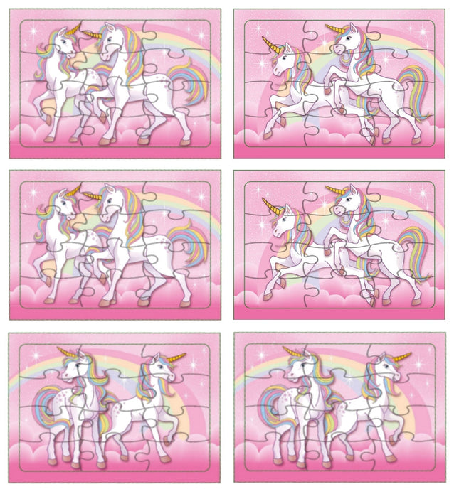 6 Unicorn Jigsaw Puzzles