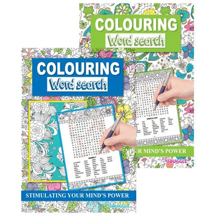 A4 Colouring Word Search Book