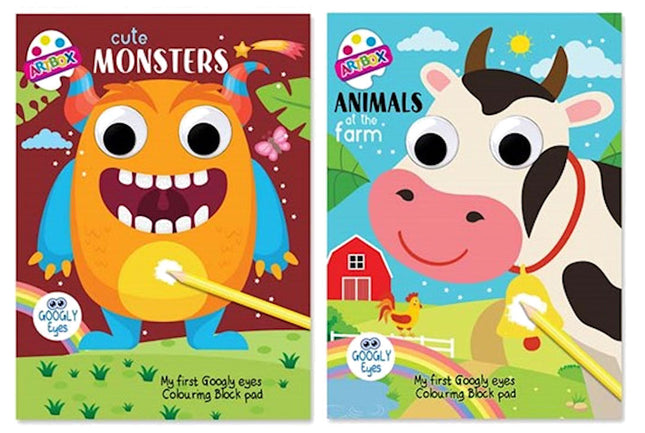Wobbly Eyes Colouring Book