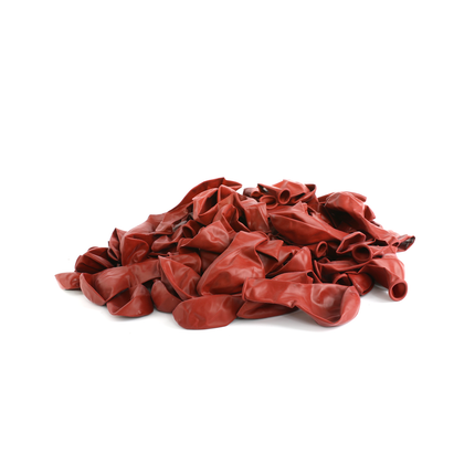 100 Pearlised Burgundy 7" Latex Balloons