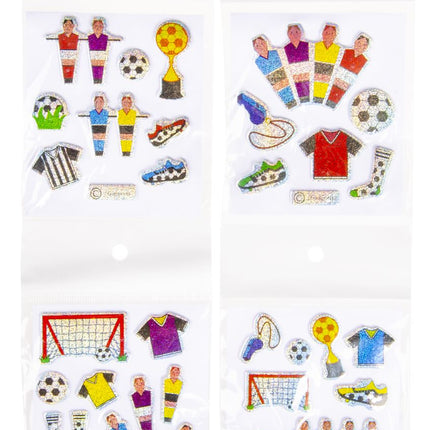 Football Metallic Shiny Sticker Sheet