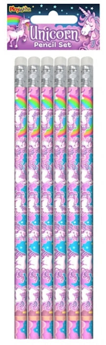 6 Unicorn Pencils