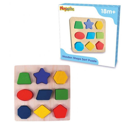 Wooden Colour Shape & Sort Puzzle