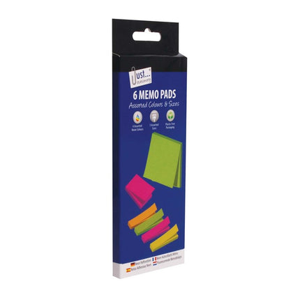 6 Neon Sticky Notes