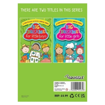A4 Boys Big Dreams Activity Doodle Book
