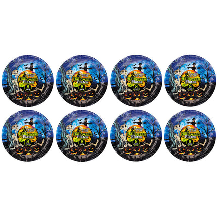 8 Halloween 9" Paper Plates