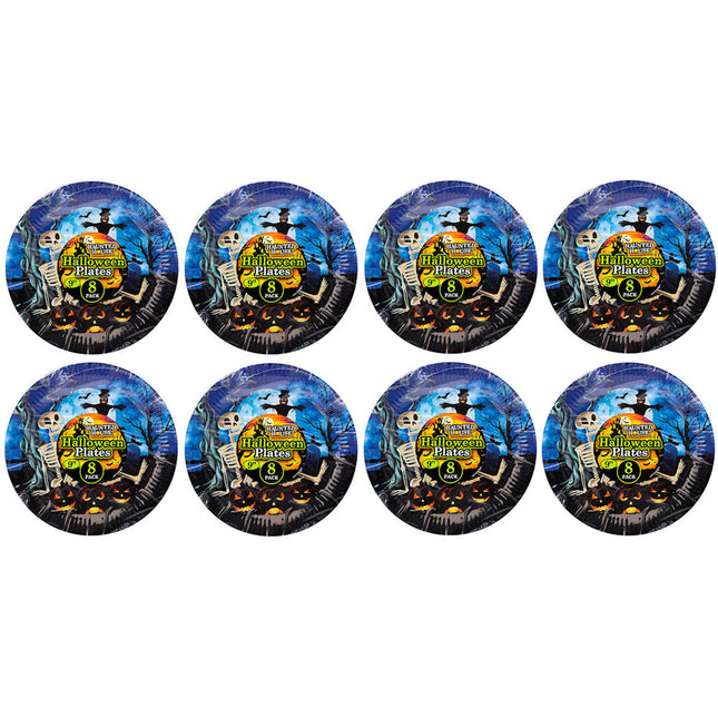 8 Halloween 9" Paper Plates