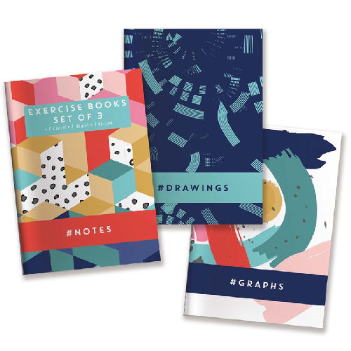 3 Exercise Books