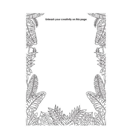 A4 Life in The Jungle/Ocean Advanced Colouring Book