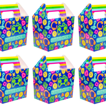 6 Gamer Party Food Lunch Boxes