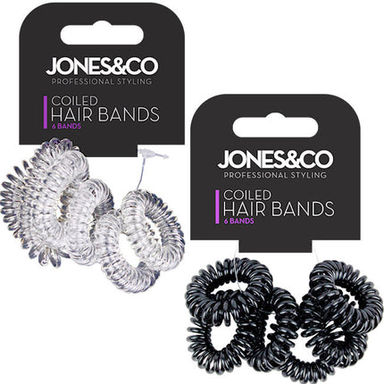 6 Coiled Hair Bands
