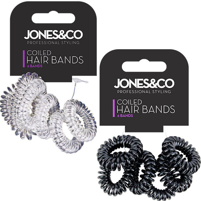 6 Coiled Hair Bands