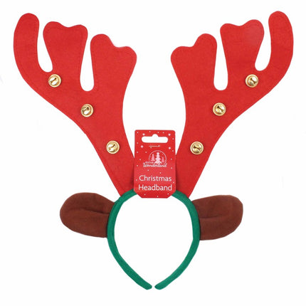 Christmas Reindeer Antlers With Bells