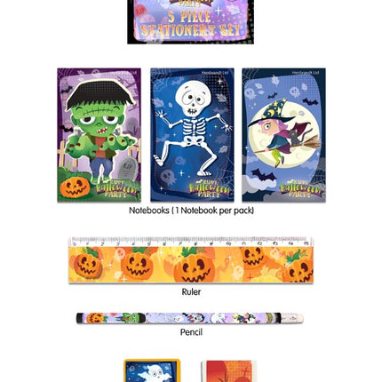 Halloween 5 Piece Stationery Set