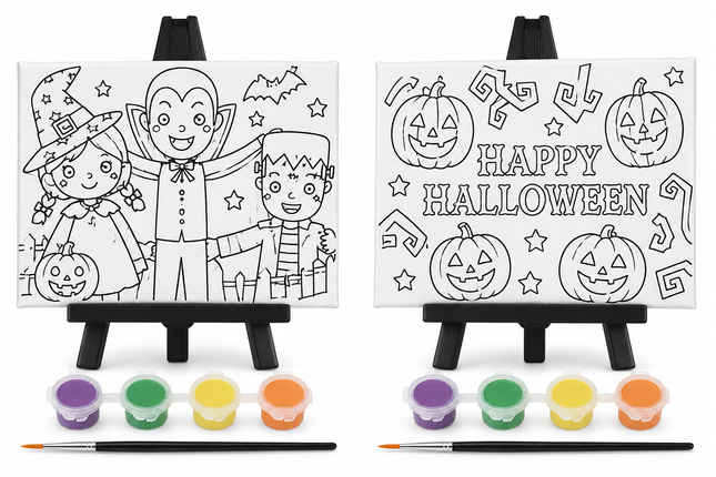 Halloween Paint Your Own Canvas with Stand
