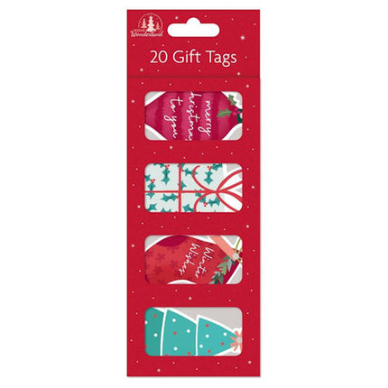 20 Christmas Shaped Gift Tags