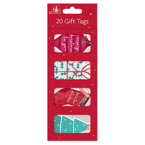 20 Christmas Shaped Gift Tags