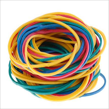 Coloured 100g Elastic Bands