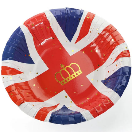 10 Union Jack 7.5'' Paper Bowls