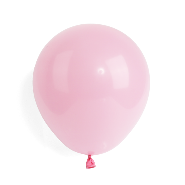100 Pearlised Baby Pink 7" Latex Balloons