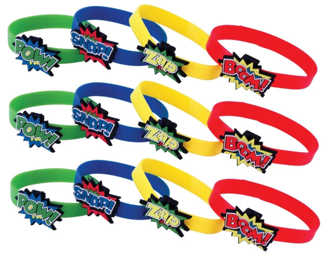 12 Super Hero Bracelets