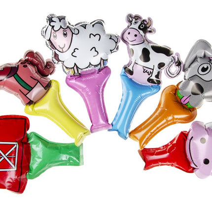 6 Farm Self-Inflating Handheld Balloons
