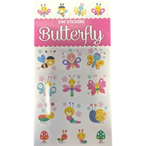 Butterfly Sticker Book - 240 Stickers