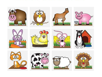 72 Farm Temporary Tattoos