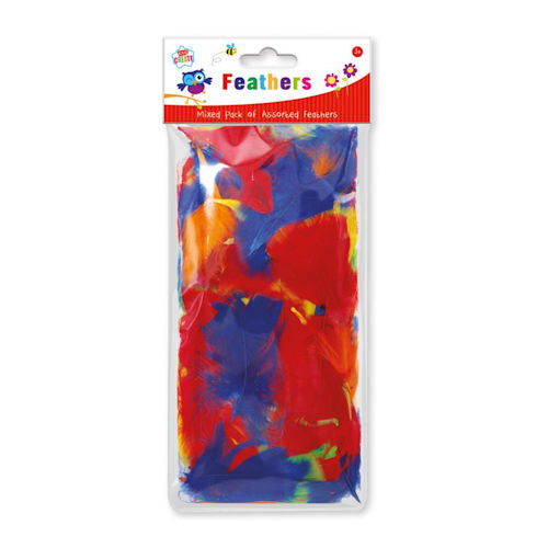 Assorted Coloured Feathers