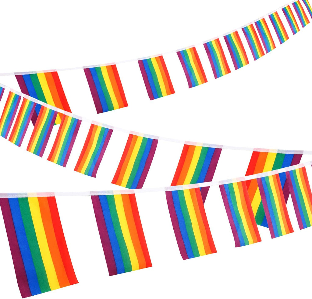 Rainbow Gay Pride 12ft Rectangular Bunting