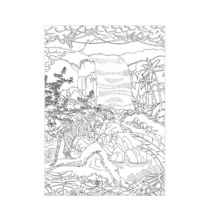 A4 Life in The Jungle/Ocean Advanced Colouring Book