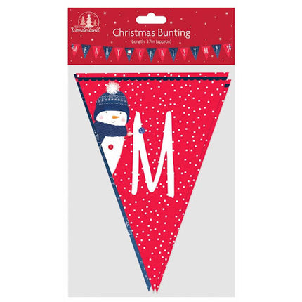 Merry Christmas 3.7m Triangle Party Bunting