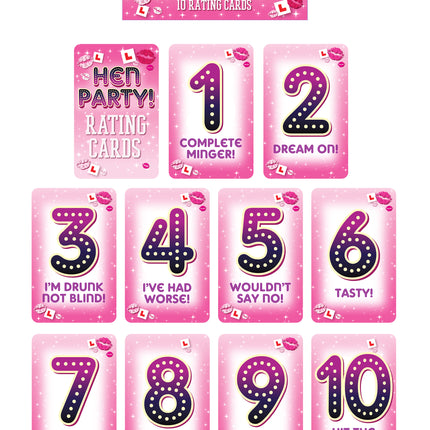 Hen Party Rating Card Game