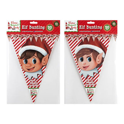 Christmas Elf Design Triangular Bunting