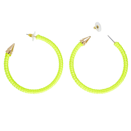 Pair of Neon Yellow Earrings