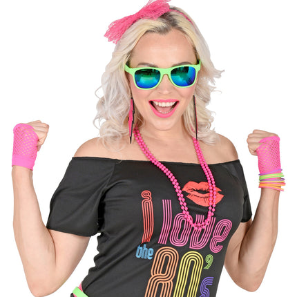 Neon Pink The 80s Fashion Accessories