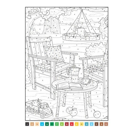 A4 Animals/Nature Advanced Colour by Numbers Book