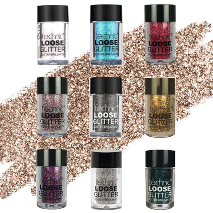 Technic Loose Glitter Shakers (9 Pack)