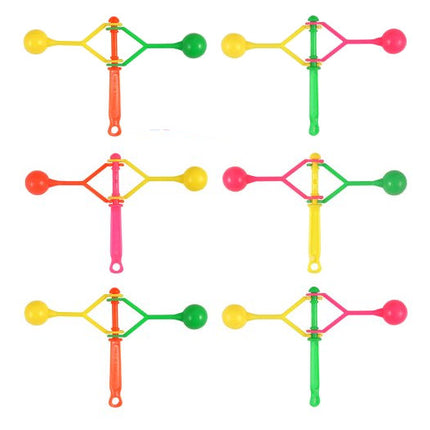 6 Mini Neon Clackers