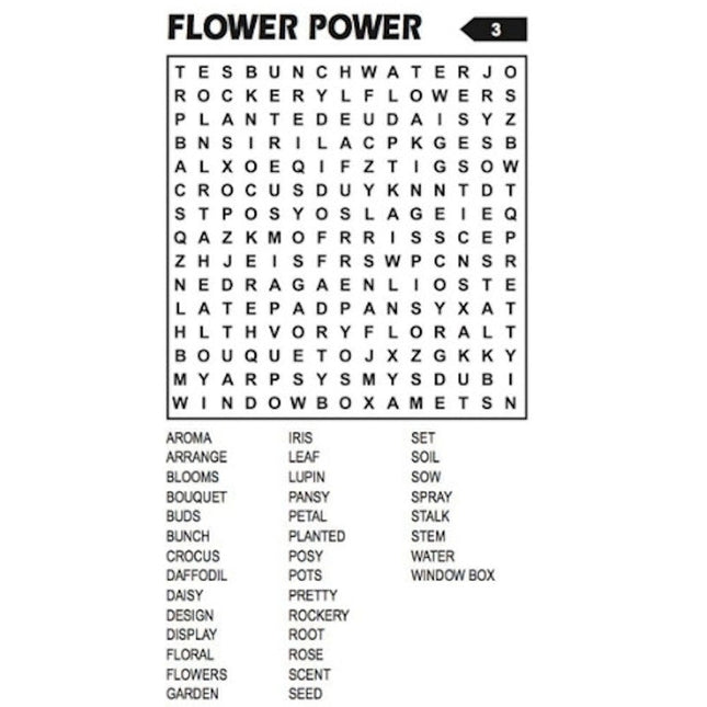Travel Size Word Search Book