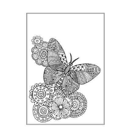 A4 Beautiful Butterflies/Birds Colouring Book