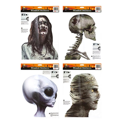 Halloween Colour Character Window Stickers