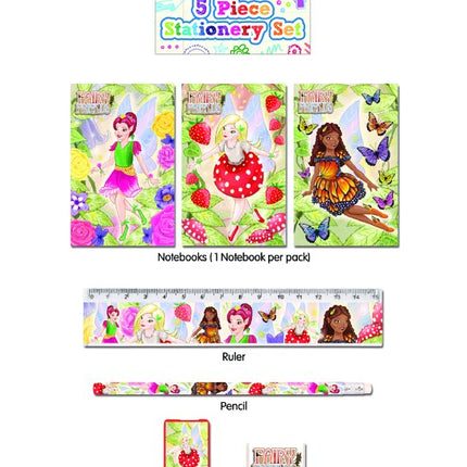Fairy 5 Piece Stationery Set